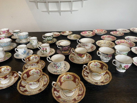 Image 1 of Large collection of Royal Albert cups and saucers in excellent condition