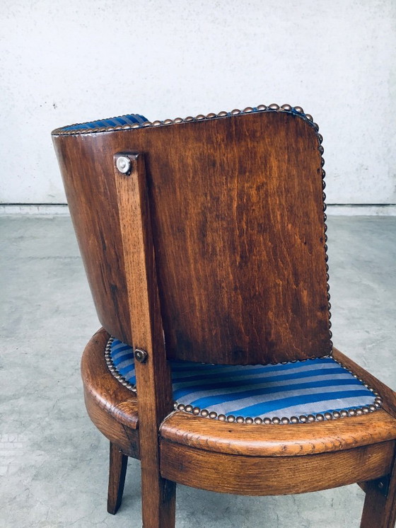 Image 1 of Ensemble de chaises Art Déco à dossier incurvé, France années 1930