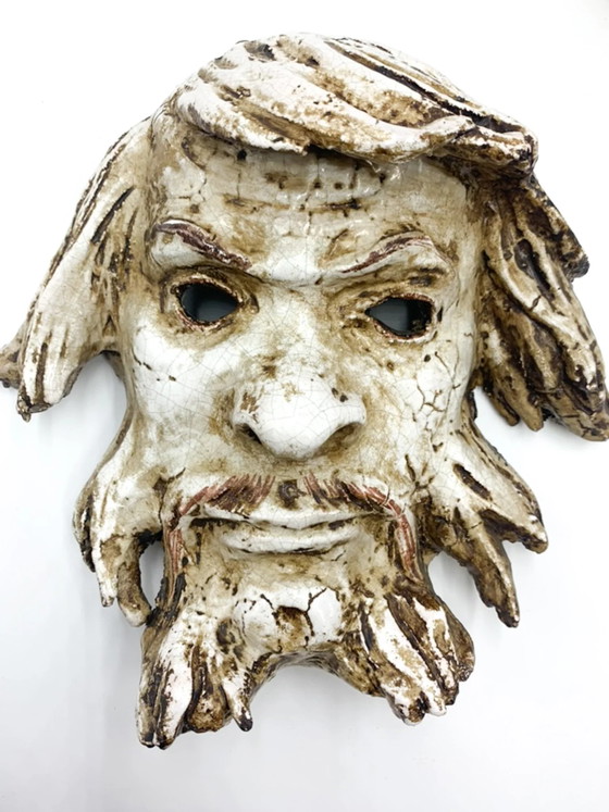 Pair of Sculpted Terracotta Masks by Roberto Rigon, 1980s, Decorative Objects (photo 4 of 8)