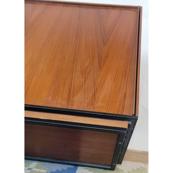 Image 1 of Vintage Scandinavian teak TV stand, freestanding or wall-mounted - Denmark - 1960s