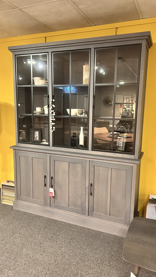 Oak sideboard with display doors BKS - Staphorst