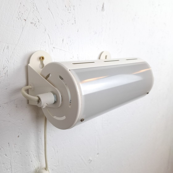 Image 1 of 2 lampade da parete vintage Ikea Smyg lampada da comodino in metallo/plastica bianca