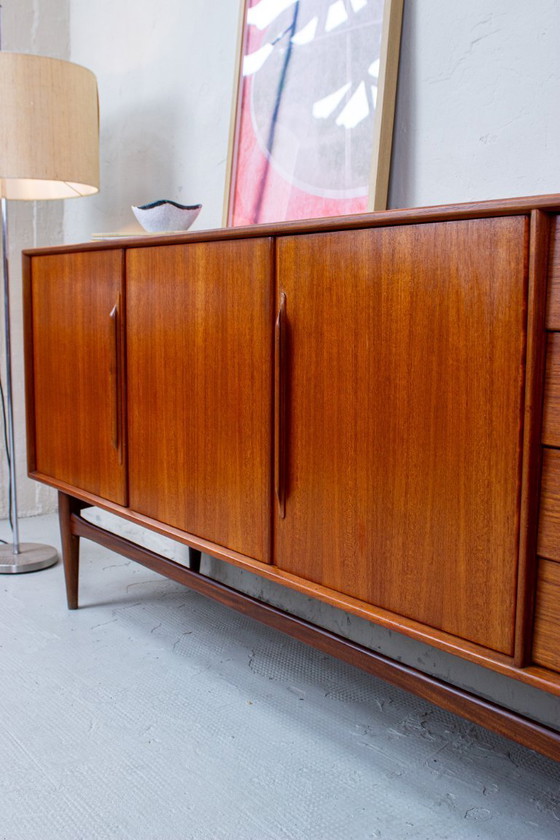 Image 1 of Credenza vintage in teak di Heinrich Riestenpatt, cassettiera danese