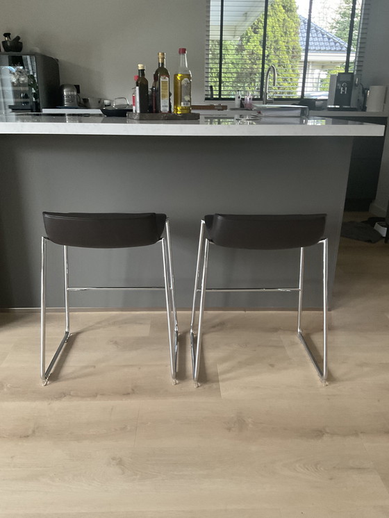 Image 1 of De Sede DS-717 sgabelli da bar 3 pezzi