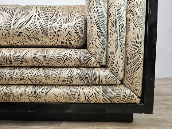 Pierre Cardin Modulares Sofa aus Seide und lackiertem Holz, 1970 – Modulare Sofas, Wood (photo 10 of 21)
