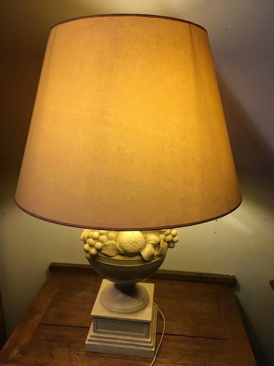 Keramische fruitschaal lamp – Tafellampen, Porselein, Vintage (photo 11 of 12)