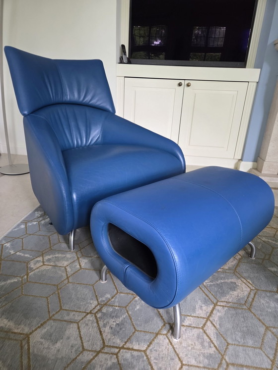 Leolux Solimy Armchairs including ottoman – Leather (photo 6 of 9)