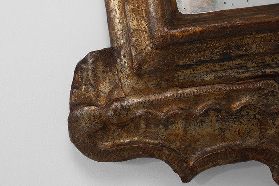 Image 1 of Italian Renaissance–Baroque Carved Wood Mirror, 17th Century