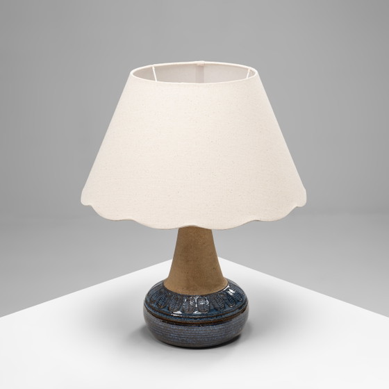 Model 3041 Keramik Tischlampe von Søholm Stentøj, Dänemark, 1960er Jahre, Tischlampen, Beige, Scandinavian (Foto 4 von 11)