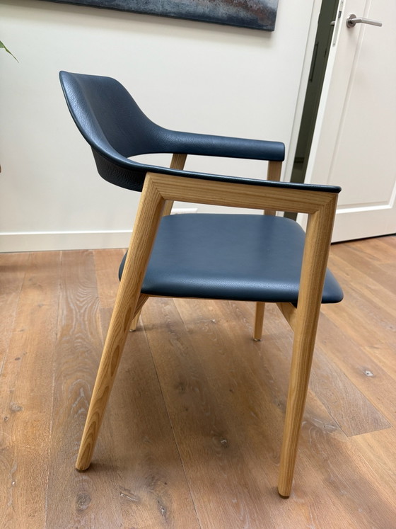 6 Michael Schneider Condehouse Dining chairs – condehouse Michael Schneider, Wood, Leather (photo 2 of 6)