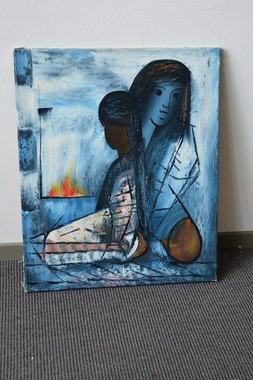 Pintura al óleo del artista Jongeneel (firmada)