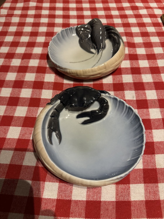 Image 1 of Royal Copenhagen lobster dish vintage 1923 Erik Nielsen