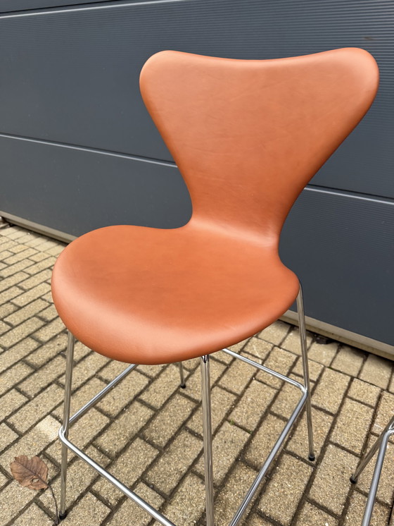 Image 1 of Fritz Hansen series 7 Bar stools Arne Jacobsen NEW!!