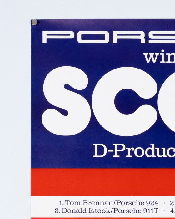 Image 1 of Porsche Wins SCCA 1981 – 1981 – Original Vintage Porsche Poster by Werbeagentur Strenger – Vintage Motorsport – 102x76 cm