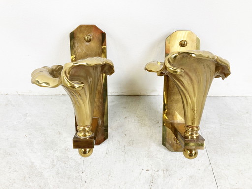 2x vintage wall lamps