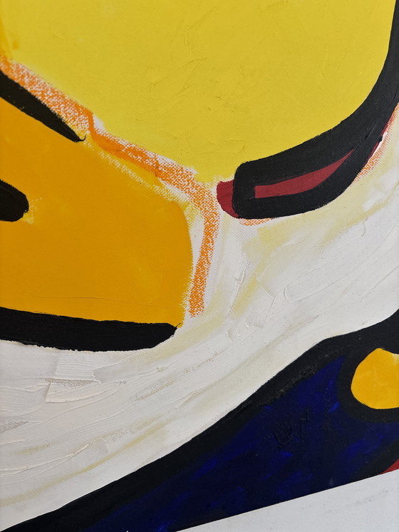 Image 1 of Modern Abstract Olieverfschilderij
