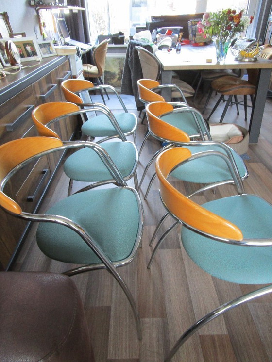 Image 1 of Nette vintage Italiaanse Effezeta stoelen