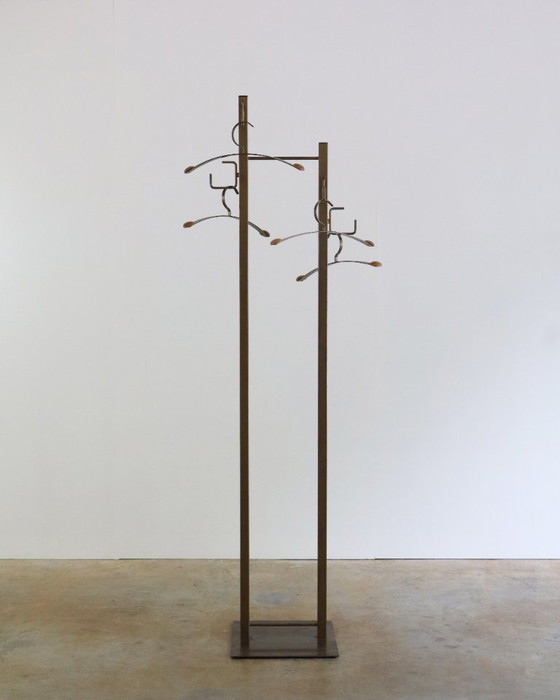 Image 1 of Vintage Bony Design Coat Rack With Coat Hangers