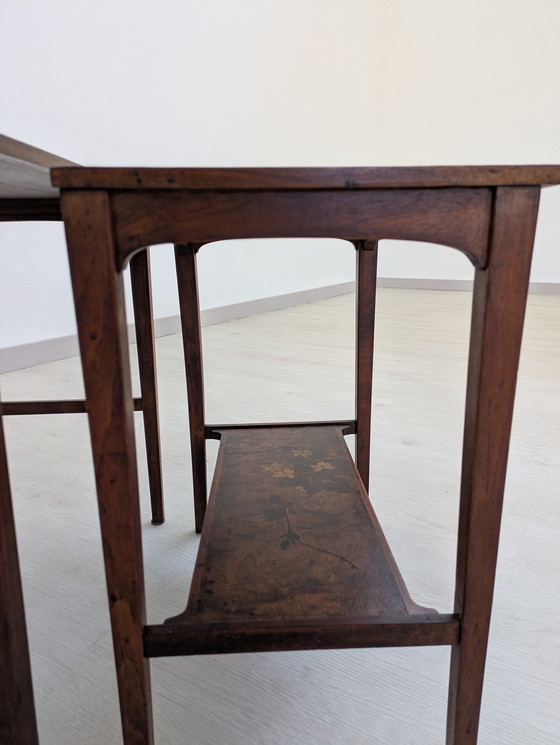 Image 1 of Set of Coffee Tables, Emile Gallé - Inlaid Wood