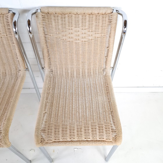 Image 1 of 4x vintage stoel Gabriele Mucchi S5 