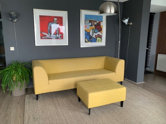 Image 1 of Sofá y otomana de 3 plazas Gelderland Jan des Bouvrie 7950 Allure