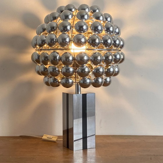 Kinetic lamp. 1970. Space age. – Table lamps, Plastic, Metal (photo 2 of 7)