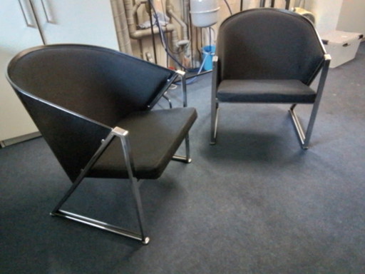 2x vintage Jouko Jarvisalo Mondi Soft Chair