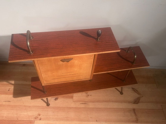 Image 1 of Mobile bar/scaffale in stile Mid-Century Modern anni Cinquanta