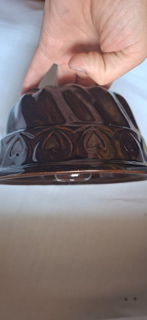 Vintage Tchibo stoneware Bundt pan – keukenaccessoires, Ceramic (photo 2 of 7)
