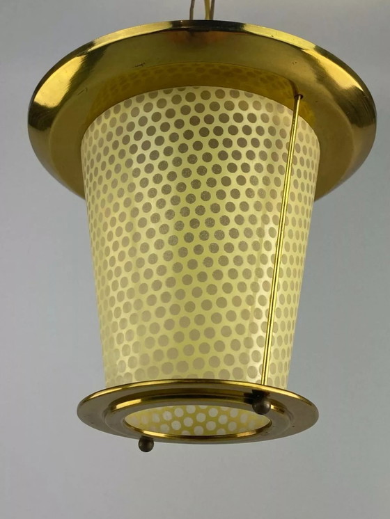 Image 1 of Lampada da soffitto anni '50 e '60, design in ottone di metà secolo, anni '50 e '60