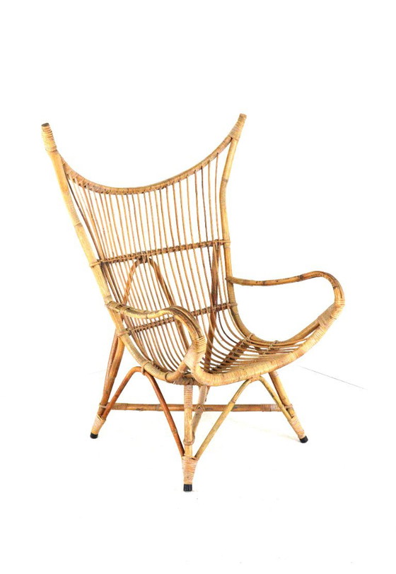 Poltrona in Rattan XL Vintage Midcentury – Poltrone (photo 6 of 12)