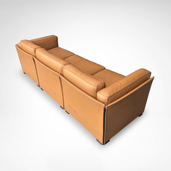 Duc Camel Leather 3-Seater Sofa by Mario Bellini for Cassina 1990s – 3-5 seaters (photo 8 of 10)