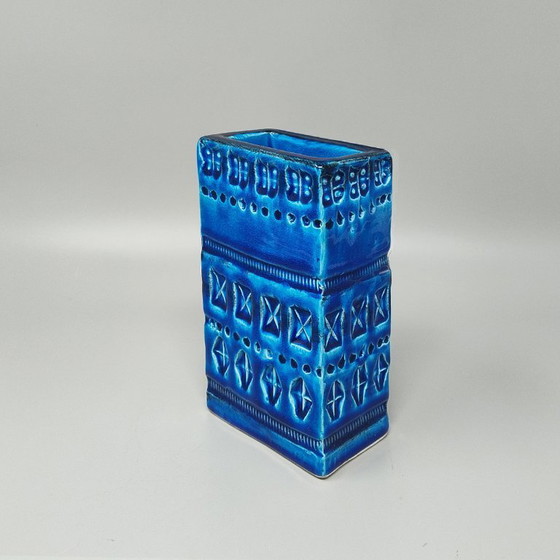Image 1 of Splendido vaso anni '60 di Aldo Londi per Bitossi "Collezione Blue Rimini"