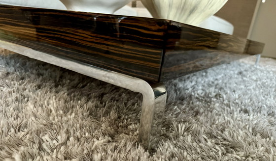 Image 1 of Zanotta Salontafel Model Gerry In Glossy Ebony