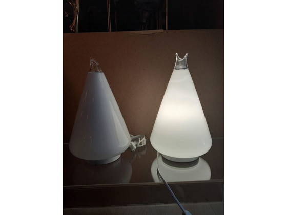 Image 1 of Noti Massari Paar Buto-Lampen, Leucos-Edition, Italien 1971, Muranoglas