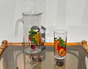Borgonovo pitcher + 5 lange drinkglazen set ~ Vintage 70s