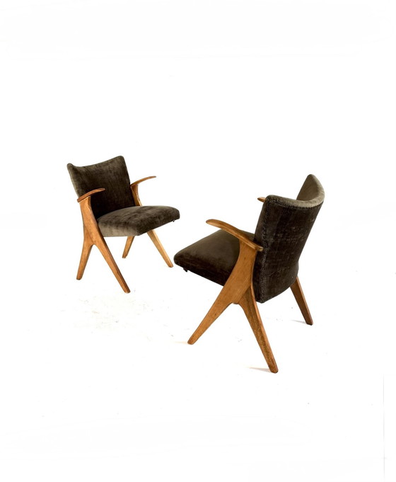 Image 1 of 2x vintage Penguin armchairs, Carl Sasse, Casala '60