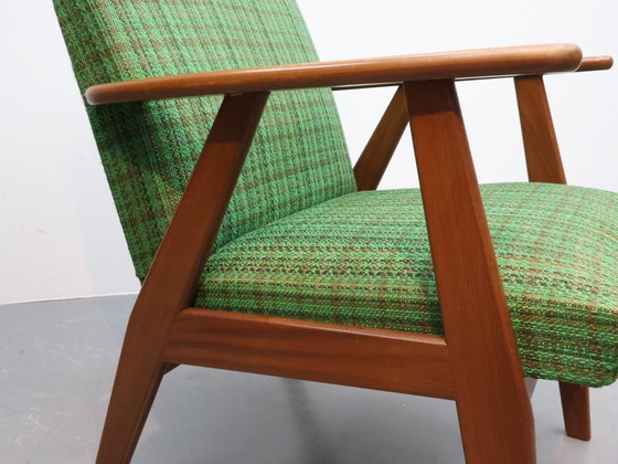 Image 1 of Vintage Armchair Teak Green