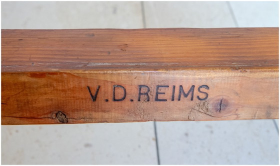Old solid wood pegged coat rack. (photo 4 of 6)