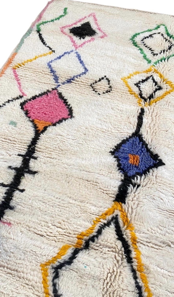 Image 1 of Handgemaakte Berber Beni Ouarain Stijl Tapijt – 100% Wol – Atlasgebergte – 250 x 150 cm