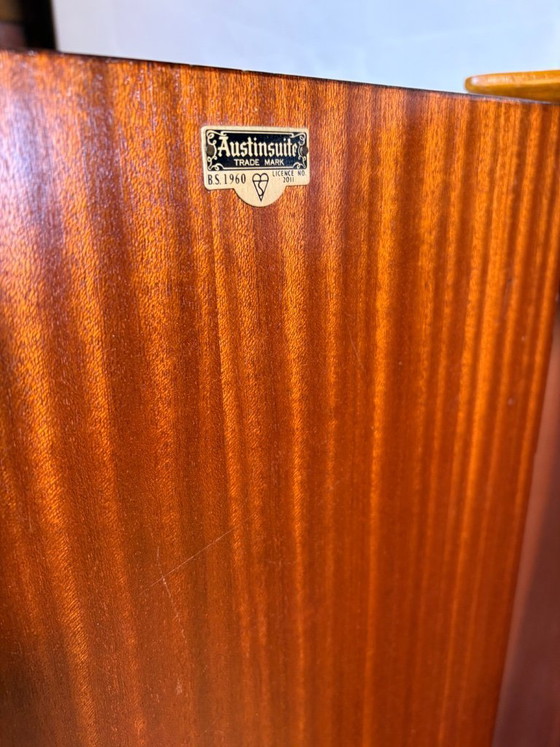 Image 1 of Mid Century Retro Teak Gentleman’s / Bachelor Wardrobe by Austinsuite (Circa 1960  A stunning mid century modern gentleman’s (or