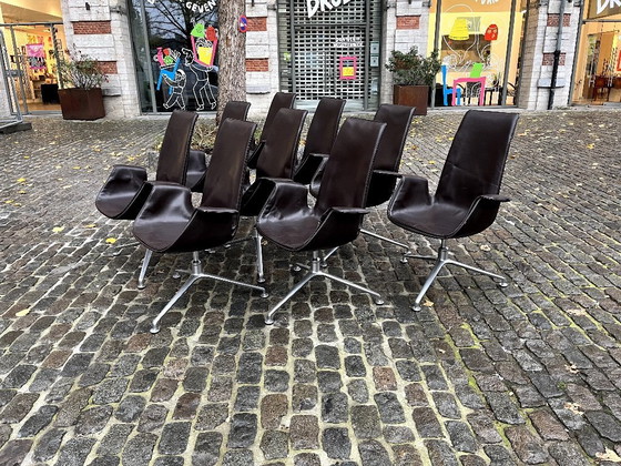 Image 1 of 10x Stühle, Modell FK6725, von Preben Fabricius & Jørgen Kastholm, für Walter Knoll