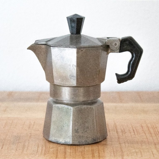 Vintage 1970s Bialetti Zanzibar Espresso Koffie Pot – keukenaccessoires, Aluminium