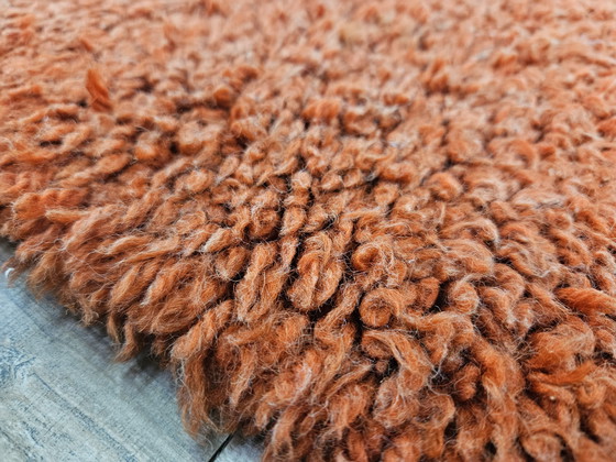 Image 1 of Tappeto vintage in lana rossa italiana degli anni '70