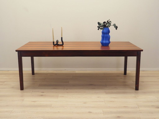 Table en bois de rose, design danois, années 1970, production : Danemark