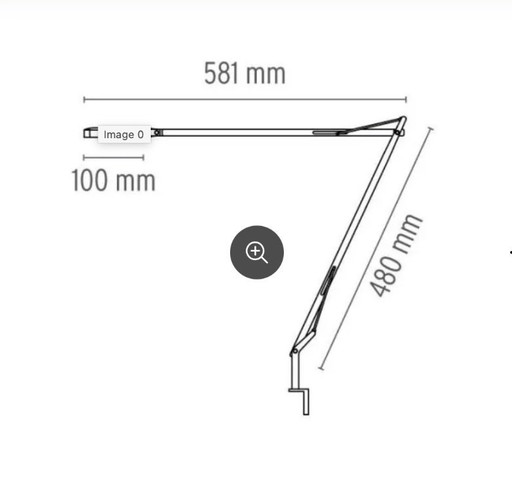 FLOS KELVIN LED WALL SUPPORT BLACK