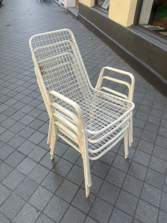 Image 1 of 4 Vintage wire garden chairs