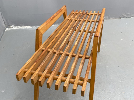 Image 1 of Blumenständer aus Buche von ULUV, Tschechoslowakei, 1970er Jahre