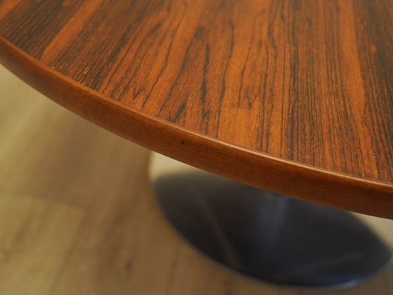 Image 1 of Table basse ronde en palissandre, design danois, années 1970, fabriquée au Danemark