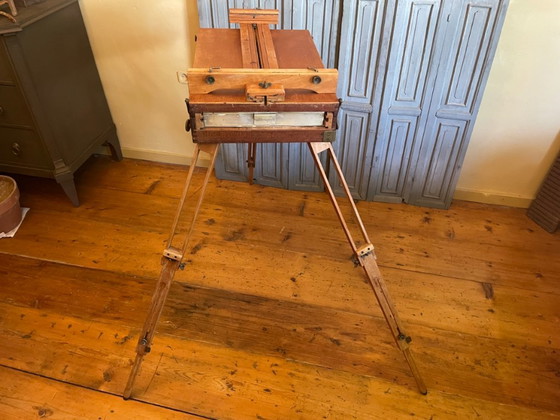 French 1920s Portable Easel Field Easel Painter's Easel – Decorative Objects, Wood (photo 6 of 17)